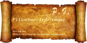 Pilischer Iréneusz névjegykártya